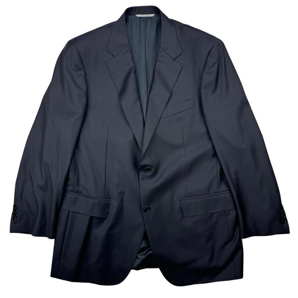 Canali Wool Modern Fit Suit Blazer Jacket Dark Blue Size EU 54 R | US 44 R